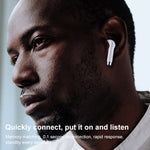 USAMS-IA04 Zero Sense Series Wireless Bluetooth 5.0 Mini TWS Earphone with Charging Box