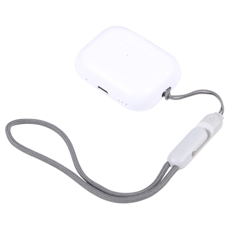 For Apple AirPods Pro 2 Wireless Bluetooth Earphone Anti-Lost Rope Phone Case Lanyard, High Imitation Grey