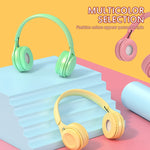 Y08 Hifi Sound Quality Macaron Bluetooth Headset, Supports Calling & TF Card & 3.5mm AUX