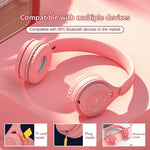 Y08 Hifi Sound Quality Macaron Bluetooth Headset, Supports Calling & TF Card & 3.5mm AUX