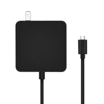 65W USB-C / Type-C Power Adapter Portable Charger for Laptops with Type-C Charging Cable, US Plug, 65W US Plug /Black
