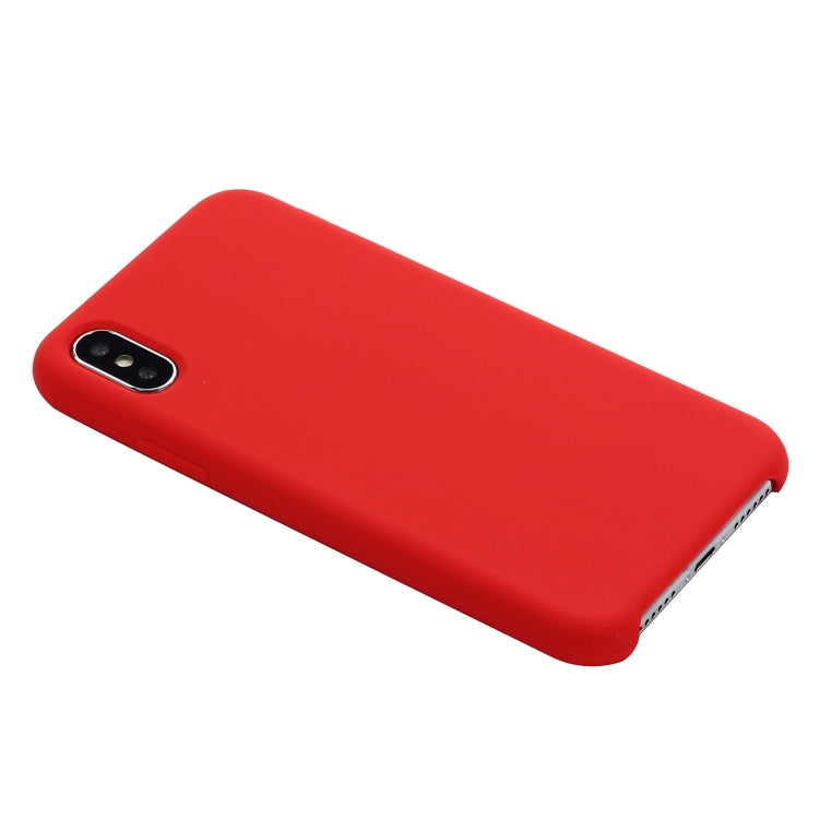 For iPhone XS Max Four Corners Full Coverage Liquid Silicone Protective Case Back Cover, For XS Plus, XS Max, For XS Max