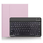 X-11B Skin Plain Texture Detachable Bluetooth Keyboard Tablet Case for iPad Pro 11 inch 2020 / 2018, with Pen Slot, Black Keyboard