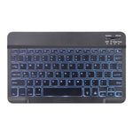 X-11BS Skin Plain Texture Detachable Bluetooth Keyboard Tablet Case for iPad Pro 11 inch 2020 / 2018, with Pen Slot & Backlight, Black Keyboard
