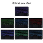 TG11BCS Detachable Bluetooth Black Keyboard Microfiber Leather Tablet Case for iPad Pro 11 inch (2020), with Backlight & Touchpad & Pen Slot & Holder, Black Keyboard