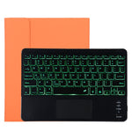 TG11BCS Detachable Bluetooth Black Keyboard Microfiber Leather Tablet Case for iPad Pro 11 inch (2020), with Backlight & Touchpad & Pen Slot & Holder, Black Keyboard