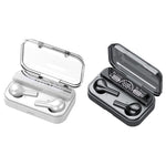 278 TWS External Noise Cancelling Touch Bluetooth Earphone with Charging Box, Support LED Power Digital Display & Breathing Lights & Call & Voice Assistant, 278 Black, 278 White