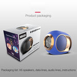 X6 TWS 5W Outdoor Waterproof Bass Wireless Bluetooth Speaker, Support Hands-free / USB / AUX / TF Card