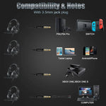 ONIKUMA K19 Single Plug Light Adjustable Gaming Headphone with Microphone