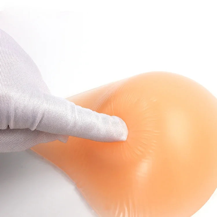 AS5 Spiral Shape Postoperative Rehabilitation Fake Breasts Silicone Breast Pad Nipple Cover 350g/Right, 350g/Right