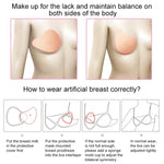 AS8 Spiral Shape Postoperative Rehabilitation Fake Breasts Silicone Breast Pad Nipple Cover 500g/Left, 500g/Left
