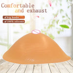 AS9 Spiral Shape Postoperative Rehabilitation Fake Breasts Silicone Breast Pad Nipple Cover 600g/Left, 600g/Left