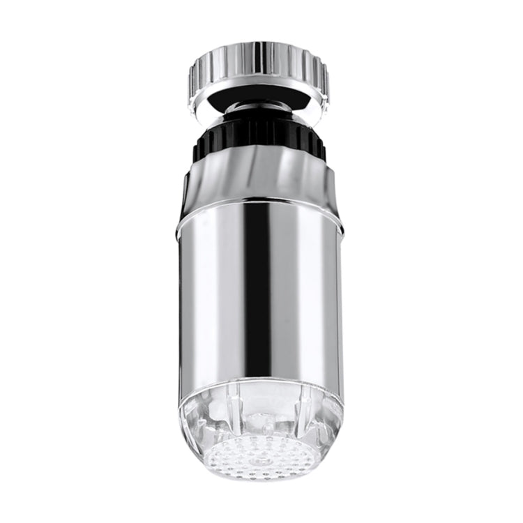 SDF-B2 1 LED ABS Temperature Sensor RGB LED Faucet Light Water Glow Shower, Size: 78 x 28mm, Interface: 22mm (Silver), SDF-B2