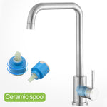 304 Stainless Steel Rotatable Faucet Sinks Cold And Hot Water Tap, Cold And Hot Water Tap