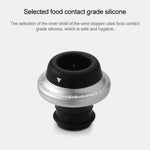Original Xiaomi Youpin CircleJoy Stainless Steel Red Wine Preservation Stopper Set, Style: 4 Stoppers in One Pump, 4 Stoppers in One Pump