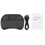 2.4GHz Mini i8 Wireless QWERTY Keyboard with Colorful Backlight & Touchpad & Multimedia Control for PC, Android TV BOX, X-BOX Player, Smartphones, Change Colorful Backlight