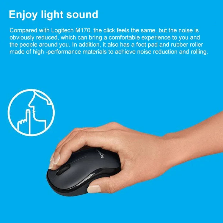 Logitech M220 1200DPI 2.4GHz Ergonomic Wireless Mouse