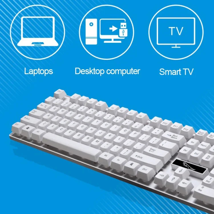 ZGB Q17 104 Keys USB Wired Suspension Gaming Office Keyboard for Laptop, PC
