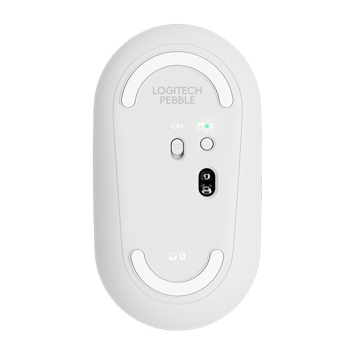Logitech Pebble Cobblestone Shape Thin 3-keys 1000DPI Mute Wireless Bluetooth Optical Mouse, Wireless Range: 10m