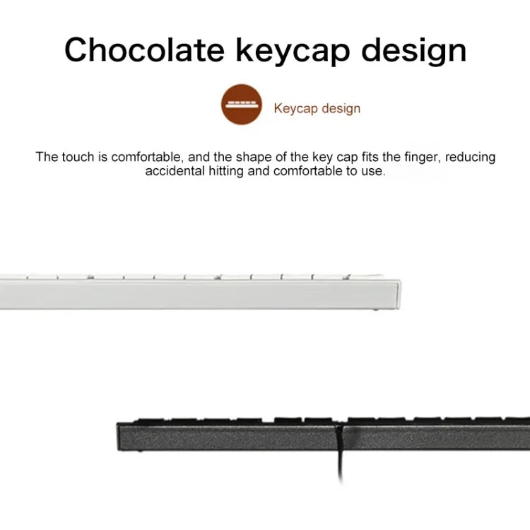 Lenovo K5819 Office Simple Ultra-thin Wired Keyboard, K5819 (Black)