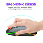 HXSJ M40 4 Key 2.4G Colorful Wireless Silent Mouse