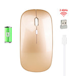HXSJ M80 2.4GHz Wireless 1600DPI Three-speed Adjustable Optical Mute Mouse, Gold, Rose Gold, Silver, White, Black, Grey