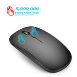 HXSJ M80 2.4GHz Wireless 1600DPI Three-speed Adjustable Optical Mute Mouse, Gold, Rose Gold, Silver, White, Black, Grey