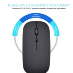 HXSJ M80 2.4GHz Wireless 1600DPI Three-speed Adjustable Optical Mute Mouse, Gold, Rose Gold, Silver, White, Black, Grey