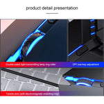YINDIAO 6 Keys Gaming Office USB Mute Mechanical Wired Mouse, Mute Mouse(Black)