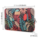 Lisen 9.8 inch Sleeve Case Colorful Leaves Zipper Briefcase Carrying Bag, 9.8 inch