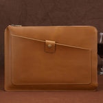 Universal Genuine Leather Business Laptop Tablet Zipper Bag For 13.3 inch and Below, 13.3 inch