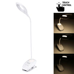 28 LEDs Flexible Goose Neck Hollow Ring Design Eye Protection Light with Clip & Small Night Light Function, TGX-770