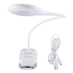 28 LEDs Flexible Goose Neck Hollow Ring Design Eye Protection Light with Clip & Small Night Light Function, TGX-770