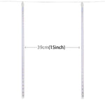 LED Decorative Light, Tube Diameter: 1.2cm, AC 100-240V, US, EU Plug Optional, 8PCS 50cm/Blue, 8PCS 50cm/Colorful, 8PCS 50cm/White