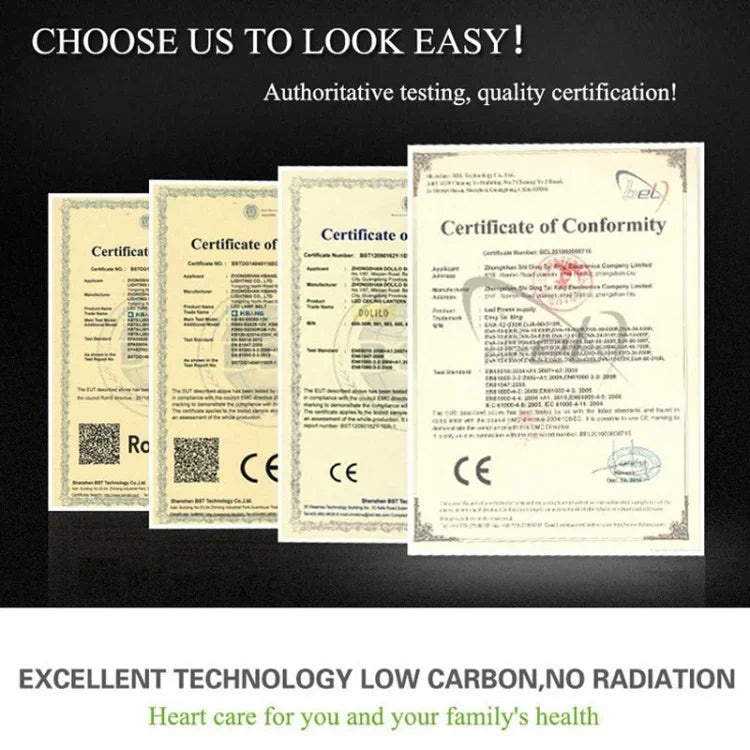 Luminous Flux: > 2400LM, PF > 0.9, RA > 80, AC 90-140V
