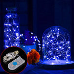 20 LEDs SMD 0603 IP65 Waterproof CR2032 Button Batteries, 2m Blue Light, 2m Green Light, 2m Red Light