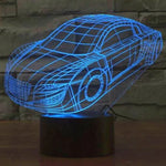 7 Color Discoloration Creative Visual Stereo Lamp Desk Lamp Night Light, Car Style