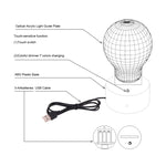 7 Color Discoloration Creative Visual Stereo Lamp Desk Lamp Night Light, TIE Fighter Style