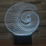 7 Color Discoloration Creative Visual Stereo Lamp Desk Lamp Night Light, Abstract Style