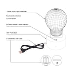 7 Colour Discoloration Creative Visual Stereo Lamp Desk Lamp Night Light, Fly out of Asia Style