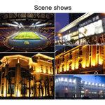 24 LEDs SMD5730 2400LM 6000-6500K Red and Blue Light Flashing Warning Lights Portable with Holder, 30W/2400LM 6000-6500K