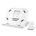 T3 Multi-function Hollow Design Cooling Bracket with 10-Level Adjustable Angle for Notebook,  MacBook, iPad, Mobile Phones, T3 (Blue), T3 (White), T3 (Black), T3 (Pink)