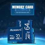 MICRODATA 16GB U1 Blue TF(Micro SD) Memory Card, 16GB