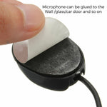 ZJ010MR Mono 2.5mm Angle Head Plug Car Navigation GPS Speaker External Paste Bluetooth Microphone, Length: 3m, 2.5mm