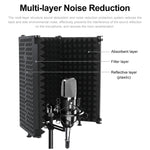 XTUGA P75 Foldable Recording Microphone Isolation Shield, P75
