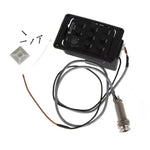 JOYO JE-307 Guitar Pickup 5-Band Equalizer Folk Guitar EQ Acoustic guitarra Pickup Preamp Electric Digital Tuner, JE-307
