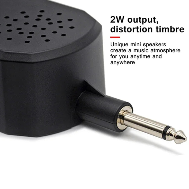 JOYO JA-01 2W Large Volume Guitar Amplifier Mini Portable Electric Guitar Bass Speakers with Distortion Timbre, Support MP3 / Earphone, JA-01