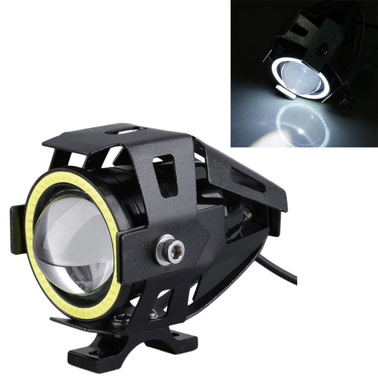 U7 10W 1000LM CREE LED Waterproof IP67 Headlamp Light with Angel Eyes Light for Motorcycle / SUV, DC 12V, U7 10W 1000LM White Light