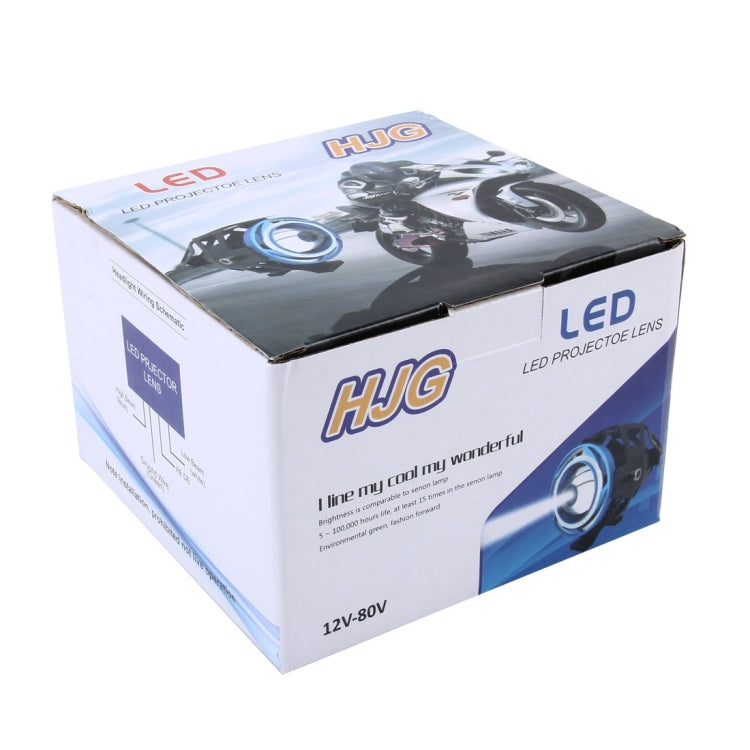 U7 10W 1000LM CREE LED Waterproof IP67 Headlamp Light with Angel Eyes Light for Motorcycle / SUV, DC 12V, U7 10W 1000LM White Light