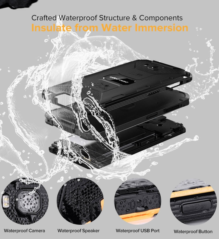 IP68/IP69K Waterproof Dustproof Shockproof, Face Identification, 4000mAh Battery, 5.0 inch Android 9.0 MTK6580A/W Quad Core up to 1.3GHz, Network: 3G, Armor X6 2GB+16GB